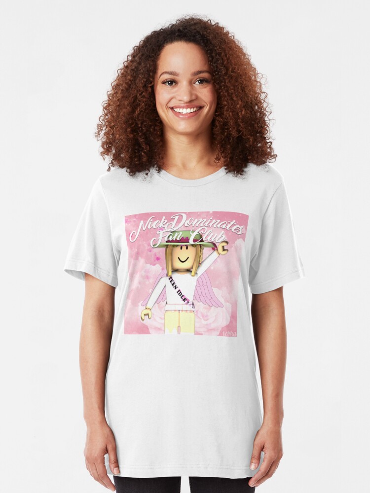 Nick Dominates Fan Club T Shirt By Bendeano Redbubble - nickdominates t shirt roblox