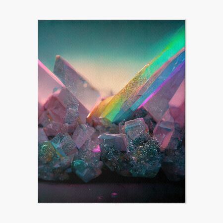 Regenbogenkristall Galeriedruck
