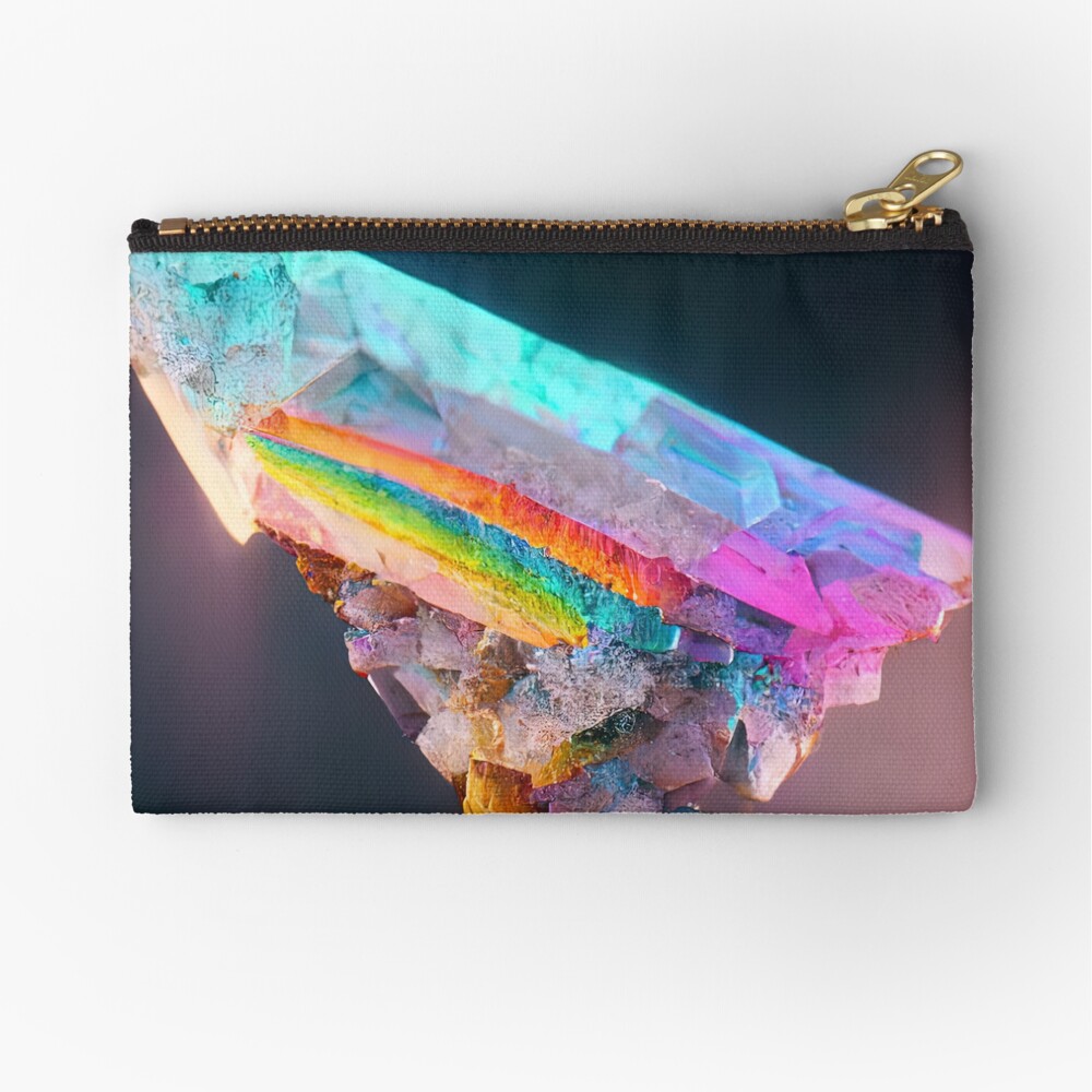 Rainbow Crystal Zipper Pouch