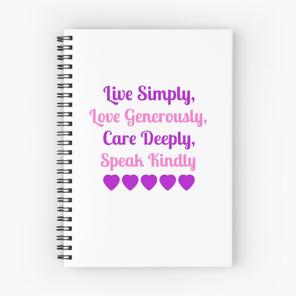 Item preview, Live Simply, Love Generously, Care Deeply, Speak Kindly designed and sold by LeftFieldFunny.