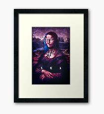 X & Mona Lisa Framed Print