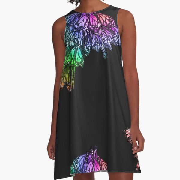 Rainbow Cluster A-Line Dress