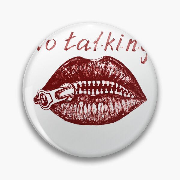 Item preview, RED LIPS NO TALKING SILENCE BEST  designed and sold by MarkBlend.