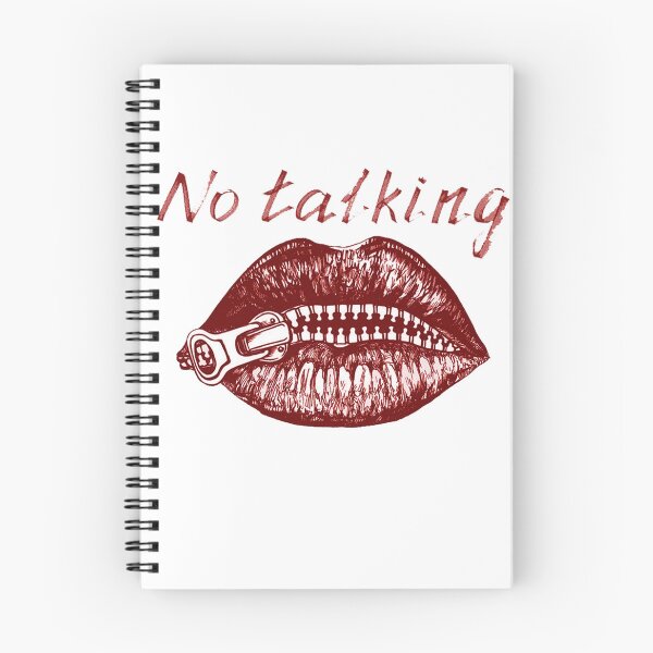 Item preview, RED LIPS NO TALKING SILENCE BEST  designed and sold by MarkBlend.