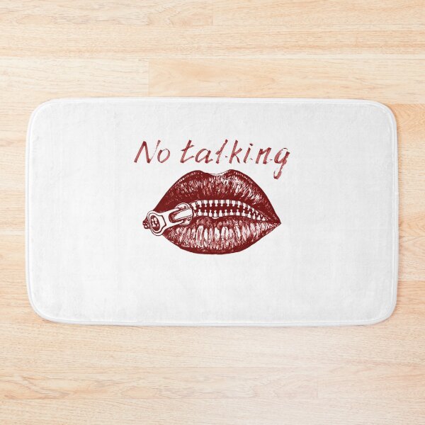 Item preview, RED LIPS NO TALKING SILENCE BEST  designed and sold by MarkBlend.