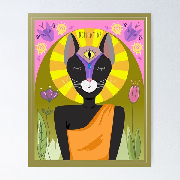 Cat icon Love. Author's exclusive collection. Icons of cats that bring  good luck and success to their owners Sticker for Sale by Mar-GO