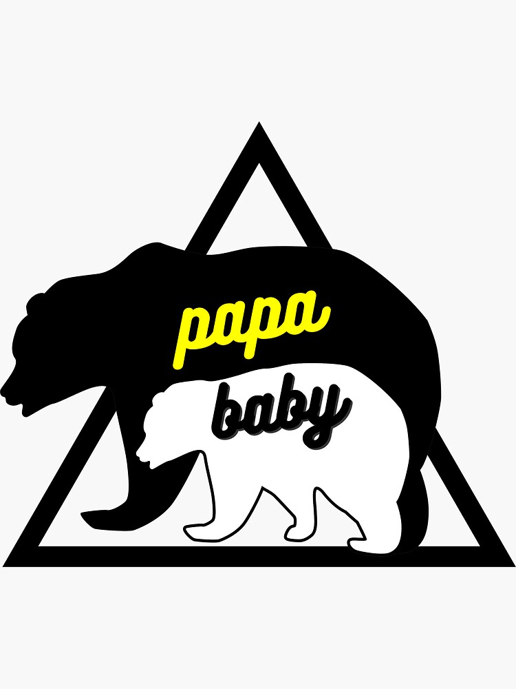 "Papa Baby Bear TShirt,Big Papa Bear and Baby Bear,Father Birthday