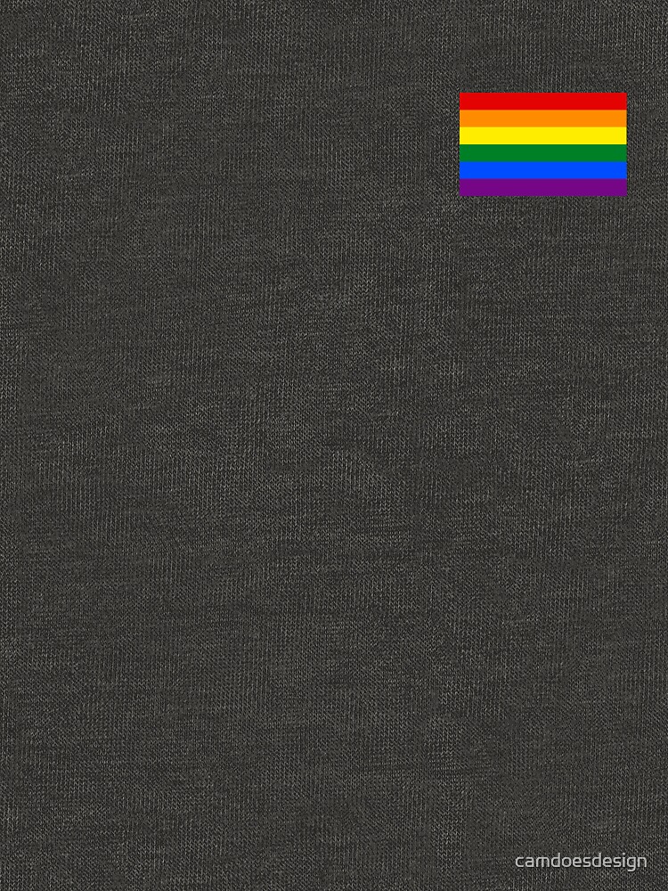 Thumbnail 7 of 7, Pullover Sweatshirt, Gay Pride Flag - Minimalist T-Shirt designed and sold by camdoesdesign.
