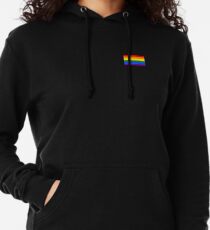 Gay Pride Flag - Minimalist T-Shirt Lightweight Hoodie