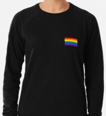 Gay Pride Flagge - minimalistisches T-Shirt Leichter Pullover