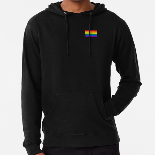 Gay Pride Flag - Minimalist T-Shirt Lightweight Hoodie