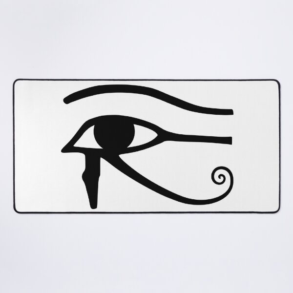 Egyptian Art: Eye of Horus #EgyptianArt #EyeofHorus  Desk Mat