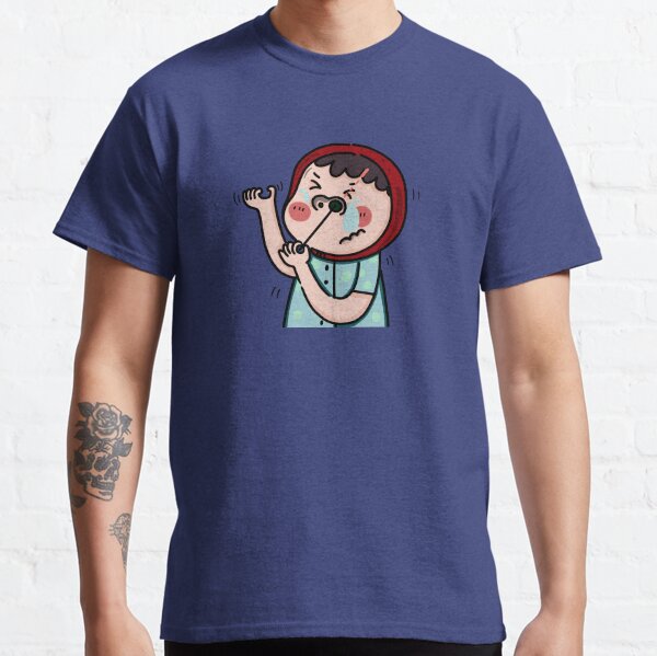 A girl using covid19 antigen test kit Classic T-Shirt