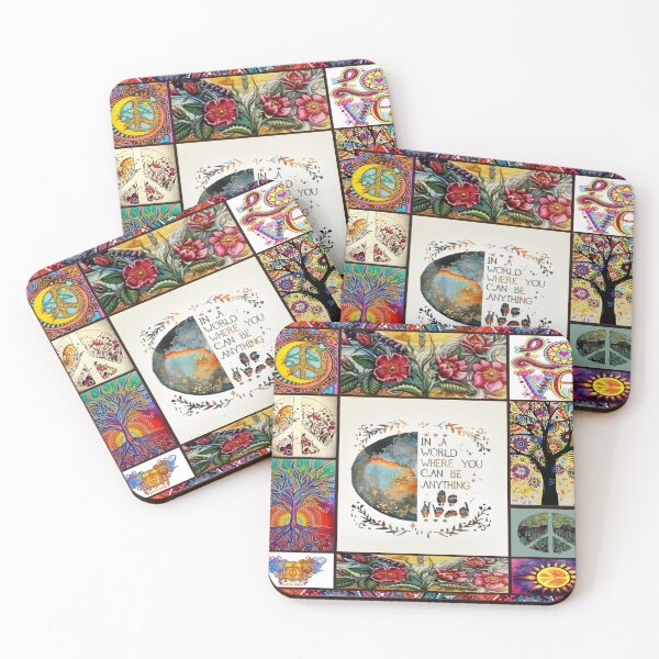 Item preview, In A World Where You Can Be Anything Hippie designed and sold by DerryReinhard.