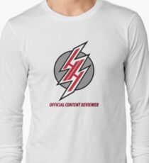 Hentai Haven "Official Content Reviewer" Large Print Long Sleeve T-Shirt