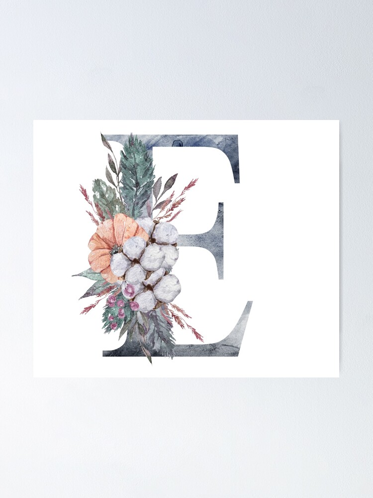 Watercolor floral J letter wedding monogram print Pet Bandana for Sale by  tiana-geo