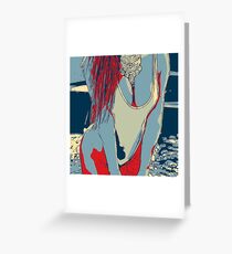Sexy girl Greeting Card