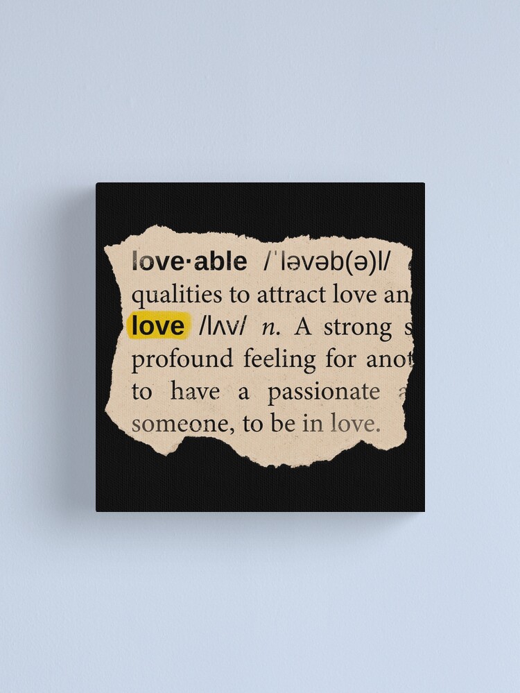 Love dictionary png ephemera collage element