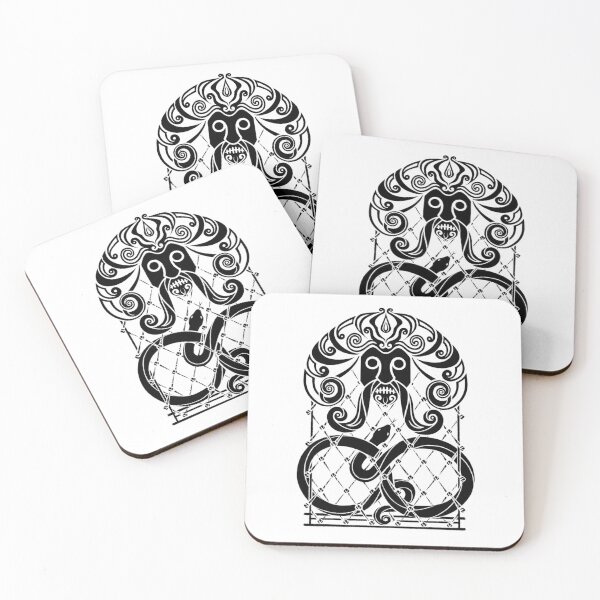 Item preview, Loki - Norse God Art - black transparent designed and sold by A.W. Groot Roessink.