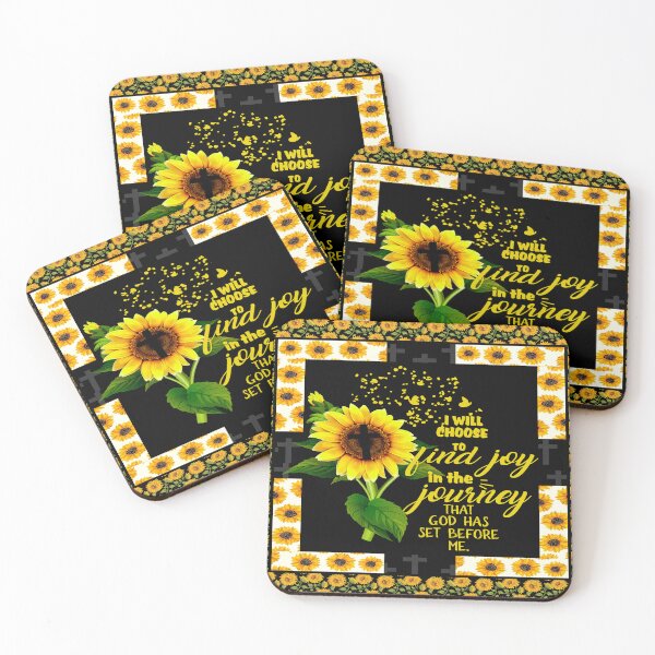 Item preview, I Will Choose To Find Joy In The Journey That God Has Set Before Me Sunflower designed and sold by CarlaHerold.