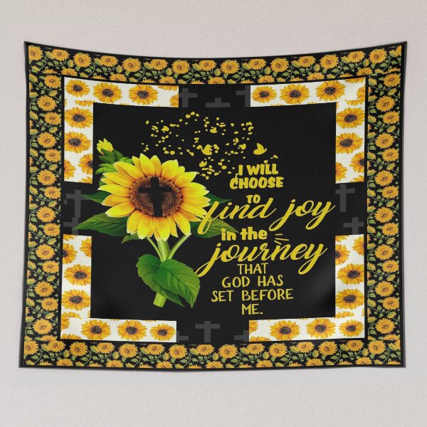 Item preview, I Will Choose To Find Joy In The Journey That God Has Set Before Me Sunflower designed and sold by CarlaHerold.