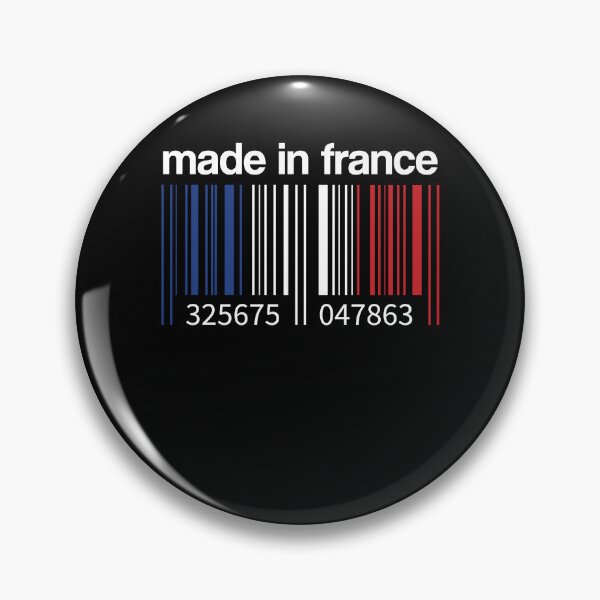Item preview, France Flag Barcode Made in France Paris French designed and sold by Lenny Stahl.