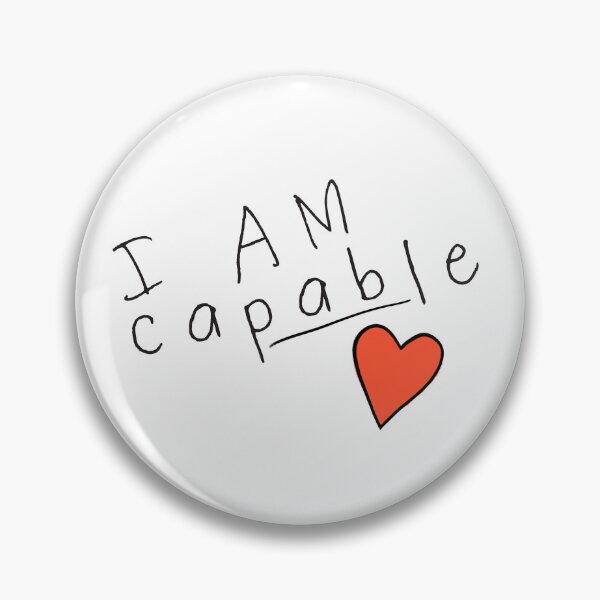 Item preview, I am Capable with red heart designed and sold by afonso-arts.