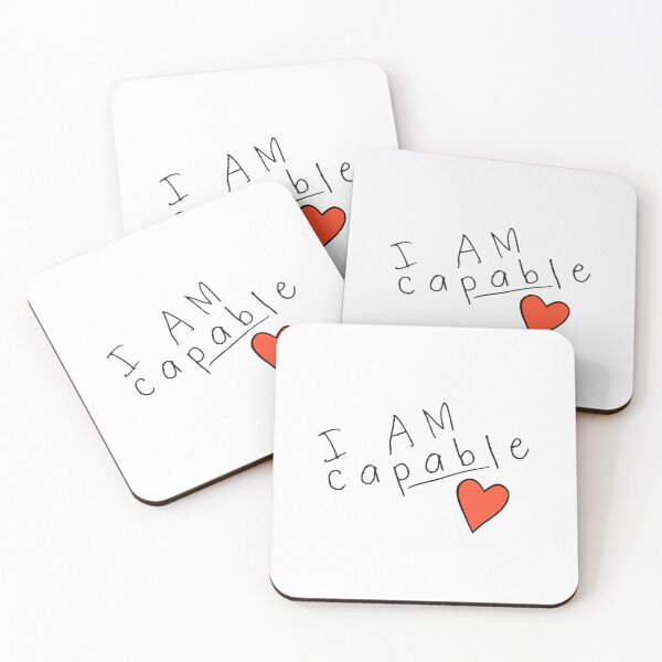 Item preview, I am Capable with red heart designed and sold by afonso-arts.