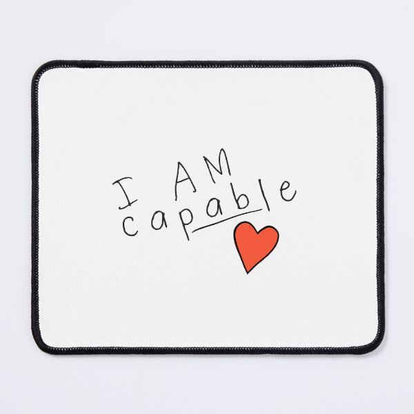 Item preview, I am Capable with red heart designed and sold by afonso-arts.