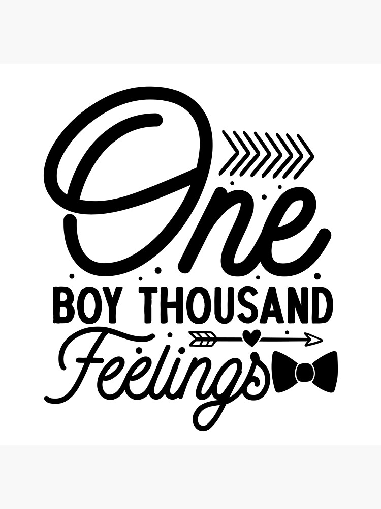 "One Boy, Thousand Feelings (BW)" Poster for Sale by GujjuChe Redbubble