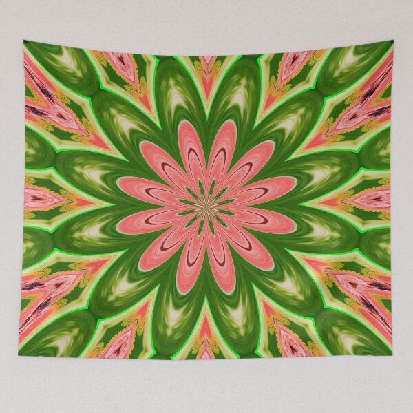 Item preview, ABSTRACT PAINTING WATERMELON GEOMETRIC ART FANTASY. designed and sold by Ralek.