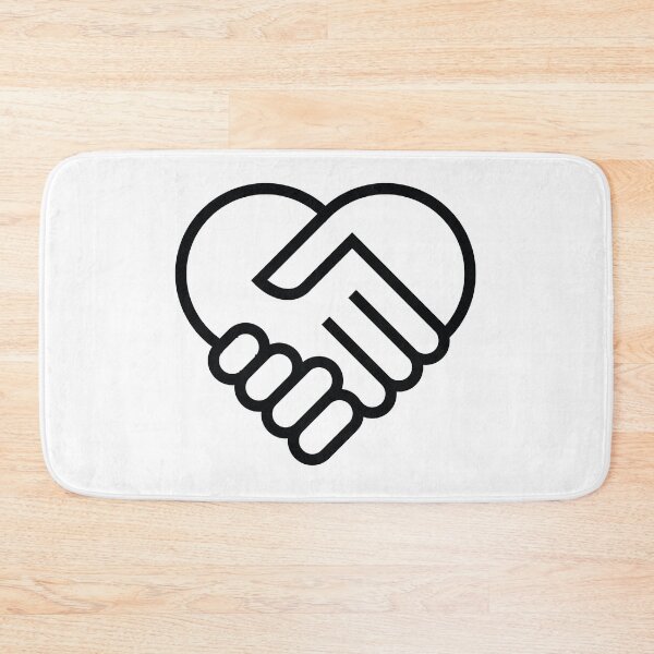 Item preview, Hand shake in heart designed and sold by binti163.