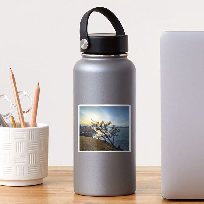 Harsh beauty of lake Baikal Sticker
