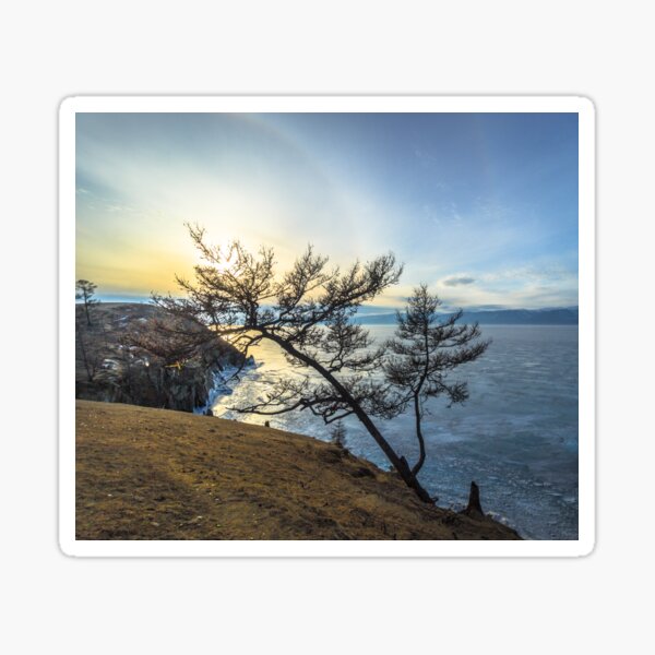 Harsh beauty of lake Baikal Sticker