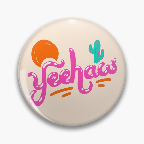 Item preview, YEEHAW | Pink 90s Style Colorful Cowboy Space Cowgirl Neon Sunset Sun Cactus Rodeo Aesthetic | HOWDY Y'ALL | White Background designed and sold by PEARROT.