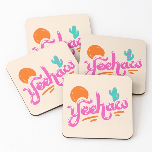 Item preview, YEEHAW | Pink 90s Style Colorful Cowboy Space Cowgirl Neon Sunset Sun Cactus Rodeo Aesthetic | HOWDY Y'ALL | White Background designed and sold by PEARROT.