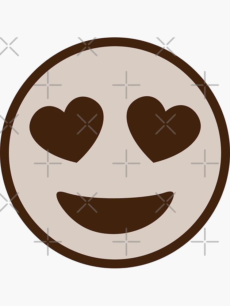 Heart Eyes Blessed Emoji 3 Inch Emoji Sticker -  Norway