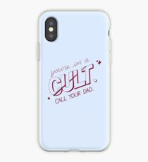 you're in a cult. call your dad. (MFM) iPhone Case