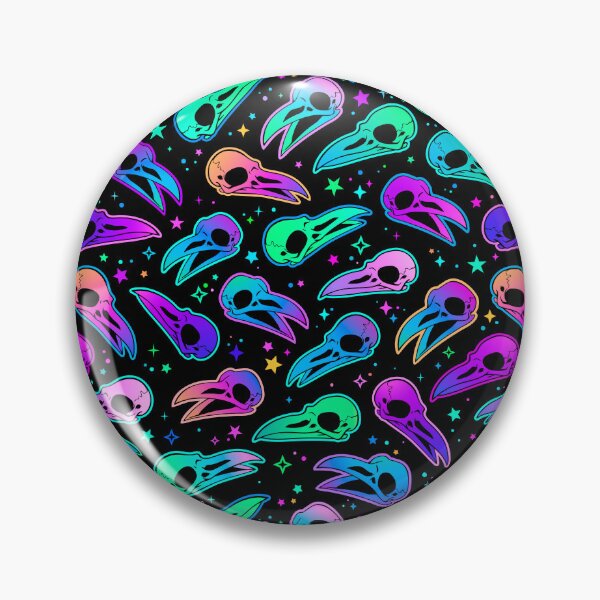 Item preview, Rainbow Bird Skulls designed and sold by ArtByPokey.