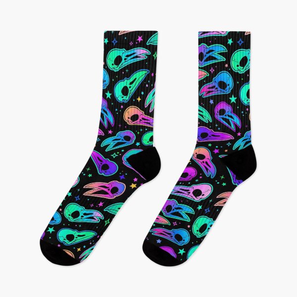 Item preview, Rainbow Bird Skulls designed and sold by ArtByPokey.