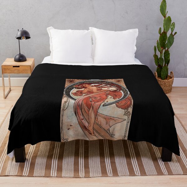 Artikelvorschau, 39Tanz39 Von Alphonse Mucha - Reproduktion - 34 - Vintage Herrenhemd T-Shirt für Frauen Klassisches handgefertigtes Hemd Retro-Grafik-T-Shirt entworfen und verkauft von delsieellapo.