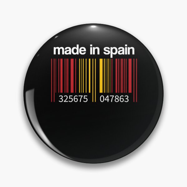 Item preview, Spain flag barcode Made in Spain Madrid Spaniards Gift Idea designed and sold by Lenny Stahl.