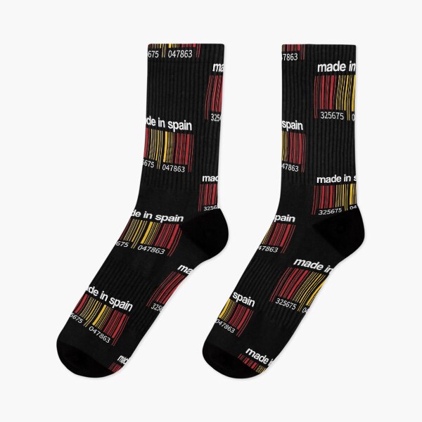 Item preview, Spain flag barcode Made in Spain Madrid Spaniards Gift Idea designed and sold by Lenny Stahl.