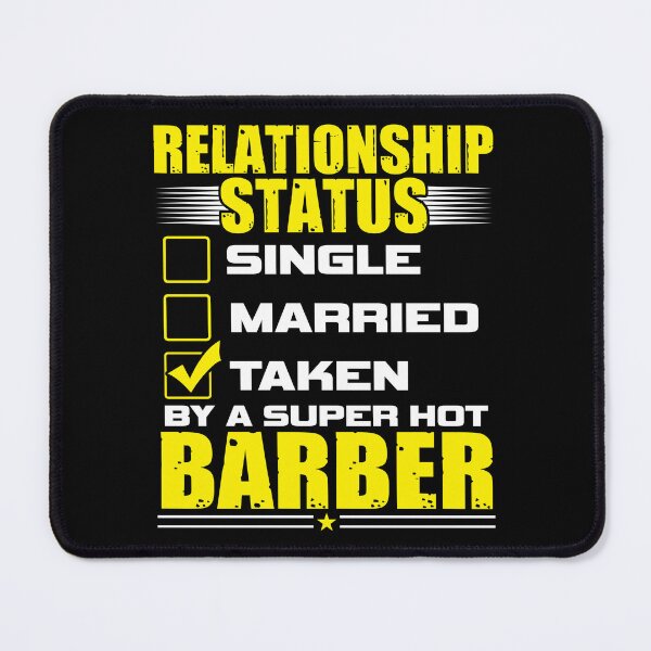 Item preview, Funny His and Her Gift Idea Barber Relationship Status designed and sold by haselshirt.