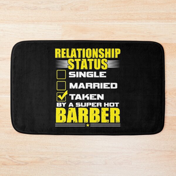 Item preview, Funny His and Her Gift Idea Barber Relationship Status designed and sold by haselshirt.