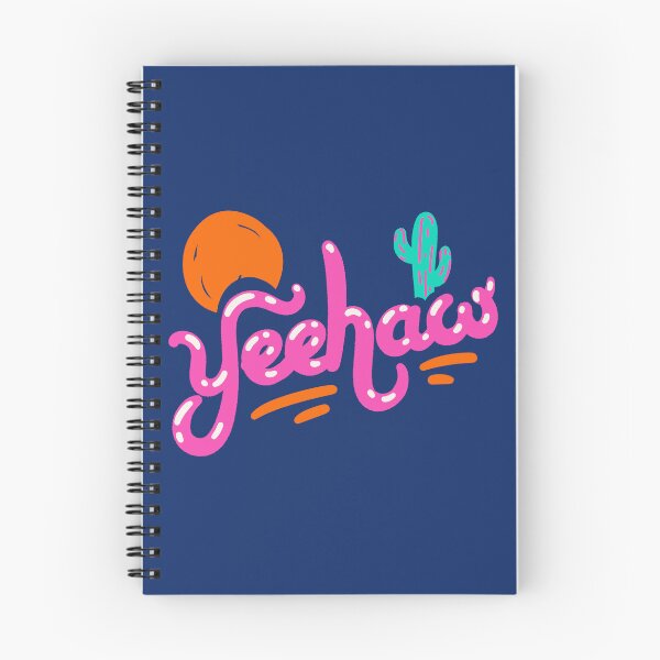 Item preview, Copy of YEEHAW | Pink 90s Style Colorful Cowboy Space Cowgirl Neon Sunset Sun Cactus Rodeo Aesthetic | HOWDY Y'ALL | Blue Background designed and sold by PEARROT.
