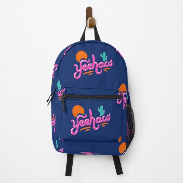 Item preview, Copy of YEEHAW | Pink 90s Style Colorful Cowboy Space Cowgirl Neon Sunset Sun Cactus Rodeo Aesthetic | HOWDY Y'ALL | Blue Background designed and sold by PEARROT.