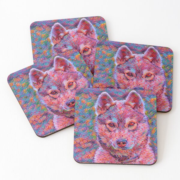Item preview, A watercolour husky design. Husky Art. Husky Illustrations. Sleigh dogs designed and sold by Doggymadness.