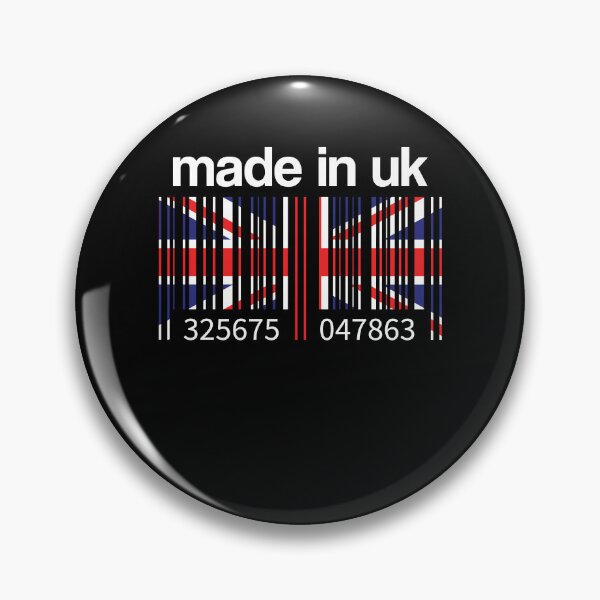 Item preview, England Great Britain Flag Barcode Made in UK Englishman Gift Idea designed and sold by Lenny Stahl.