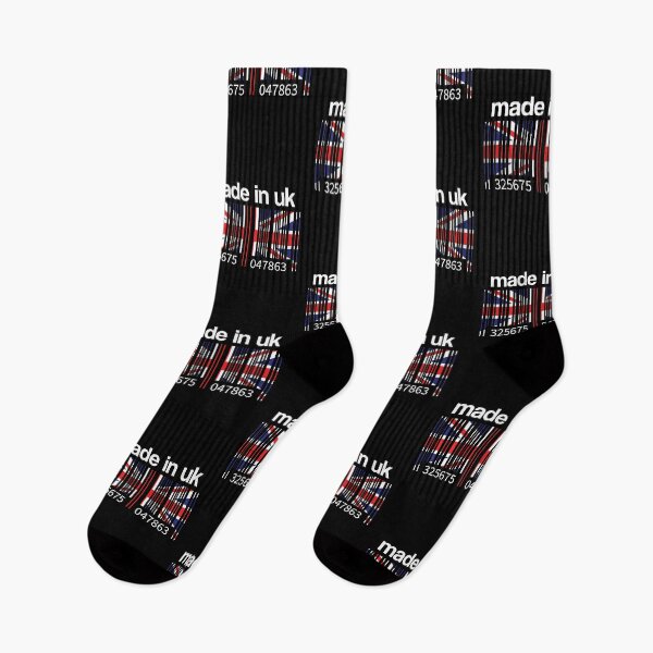 Item preview, England Great Britain Flag Barcode Made in UK Englishman Gift Idea designed and sold by Lenny Stahl.